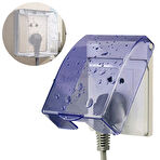 Priz Kapağı, Banyo Lavabo Islak Priz Koruma Kapağı, Sudan Koruyan Kapak, Açılır Kapanır, Priz Soket Koruyucu,