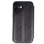 hediyelik Apple İphone 16 Plus Kılıf Flip Cover - Siyah