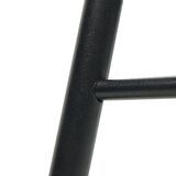 Tabure Ahşap Deri Döşemeli Metal Ayaklı – 47cm