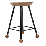 Tabure Ahşap Metal Ayaklı – 47cm