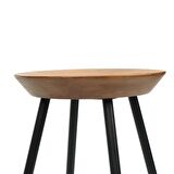 Tabure Ahşap Metal Ayaklı – 47cm