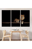Aslanlar Dekoratif Kanvas Tablo 1151