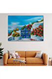 Deniz Manzaralı Bahçe Duvar Tablosu-1220