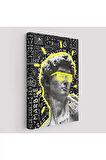 Michelangelo Buonarroti Davud Pop Art Tablosu-6376