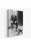 Atatürk Portre Tablosu Mustafa Kemal Atatürk Dikdörtgen Dekoratif Kanvas Tablo-ce-55