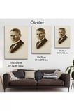 Atatürk Portre Tablosu Mustafa Kemal Atatürk Dikdörtgen Dekoratif Kanvas Tablo-cı-59