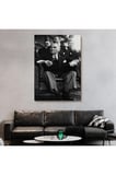 Atatürk Portre Tablosu Mustafa Kemal Atatürk Dikdörtgen Dekoratif Kanvas Tablo-cş-71
