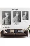 Atatürk Portre Tablosu Mustafa Kemal Atatürk Dikdörtgen Dekoratif Kanvas Tablo-cv-75