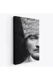 Atatürk Portre Tablosu Mustafa Kemal Atatürk Dikdörtgen Dekoratif Kanvas Tablo-fp-140