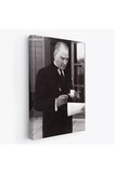 Atatürk Portre Tablosu Mustafa Kemal Atatürk Dikdörtgen Dekoratif Kanvas Tablo-fr-141