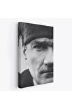 Atatürk Portre Tablosu Mustafa Kemal Atatürk Dikdörtgen Dekoratif Kanvas Tablo-fs-142