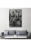 Atatürk Portre Tablosu Mustafa Kemal Atatürk Dikdörtgen Dekoratif Kanvas Tablo-ft-144