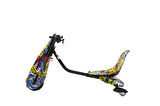 Drift Car Elektrikli Kaykay Drift Scooter Bluetoothlu Grafity Desenli Kasa D01