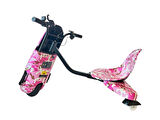 Drift Car Elektrikli Kaykay Drift Scooter Bluetoothlu Grafity Desenli Kasa D05