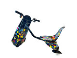 Drift Car Elektrikli Kaykay Drift Scooter Bluetoothlu Grafity Desenli Kasa D08