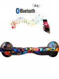 CityMate Elektrikli Kaykay Hoverboard Bluetooth Hoparlörlü 6.5 Inch Grafiti D26