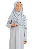 İki Parça Çocuk Namaz Elbisesi Seti Eşarp Ile Takım, Islami Giyim Takım Kızlar Için