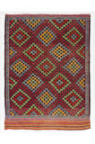 176x335 cm Eski Dekoratif El Dokuması Cicim Kilim, %100 Yün