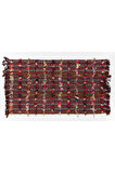 142x253 cm Renkli Ponponlu Kilim, Eski Dekoratif Halı