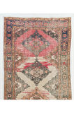 145x351 cm Türünün Tek örneği Eski El Yapımı Anadolu Yolluk Halı, Koridor Halısı, Antre Hol Halı