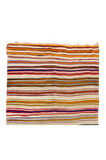 160x417 cm El Yapımı Eski Çizgili Türk Kilimi, Düz Dokuma Kilim. %100 Yün