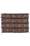 170x220 cm Çok Renkli Püsküllü El Dokuma Eski Geleneksel Kilim (Düz Dokuma)
