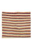 153x255 cm El Dokuması Eski Çizgi Desenli Türk Kilimi, Düz Dokuma Kilim Halı. %100 Yün