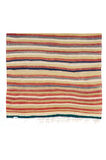 153x255 cm El Dokuması Eski Çizgi Desenli Türk Kilimi, Düz Dokuma Kilim Halı. %100 Yün