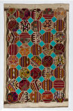 167x264 cm Eski El Yapımı Türk Patchwork Kilim. Düz Dokuma Kilim