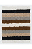180x223 cm Yumuşak Tiftikli Kilim, Battaniye, Eski Yatak Örtüsü, El Yapımı Kanepe Örtüsü