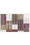 245x305 cm Dekoratif Eski El Dokuması Patchwork Kilim, Özel Seçenekler Mevcut, Peçvörk Halı