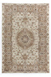 220x320 cm Eşsiz Shabby Chic Eski El Yapımı Türk Halısı, El Dokuması Halı