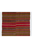 130x320 cm Çizgili Eski Anadolu Kilim Halı. %100 Yün, Düz Dokuma Zemin Kaplaması