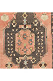 123x292 cm El-Düğümlü Eski Halı. Türkiye'den Geleneksel Yün Halı. 1960'larda Yapılmıştır
