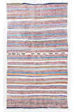 198x335 cm Çizgili El Dokuma Eski Orta Anadolu Kilimi (Düz Dokuma), %100 Pamuk
