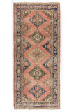 154x334 cm Koridor Dekoru için Eşsiz El Yapımı Türk Yolluk Halı, Antre Hol Halı