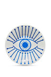 Göz Porselen Çay Tabağı Mavi