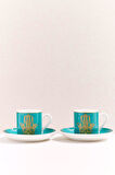 Fatima Porselen Fincan Seti 2'li Mavi