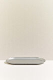 Metal Oval Tepsi 21 cm Silver