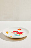 Deniz Kızı Seramik Pasta Tabağı