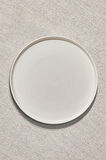 Solid Porselen Yemek Tabağı Beyaz