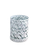 Blossom Metal Tealight Mumluk Beyaz