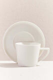 Solid Porselen Espresso Fincanı Beyaz