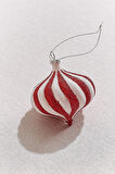 Candy Stripe Ağaç Süsü Kırmızı Beyaz