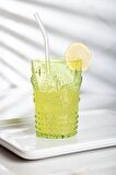Akrilik Yeşil 6'lı Kısa Bardak & Su Meşrubat Kahve Yanı Bardağı 400 ml ( Cam Değildir )