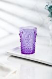 Akrilik Mor 6'lı Kısa Bardak & Su Meşrubat Kahve Yanı Bardağı 400 ml ( Cam Değildir )