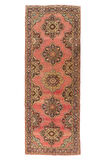 145x400 cm El Yapımı Eski Konya-Sille Yolluk Halı. Koridor Halısı, Antre Hol Halı