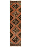91x375 Cm Eski El Yapımı Yünlü Yolluk Halı, Dar Koridor Halısı