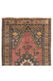 137x255 cm Eski El Yapımı Köy Halısı, Yaklaşık 1960, Ev ve Ofis için Yün Halı