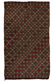 195x285 cm Çok Renkli Türünün Tek Örneği Eski Dekoratif El Dokuması Cicim Kilim. %100 Yün